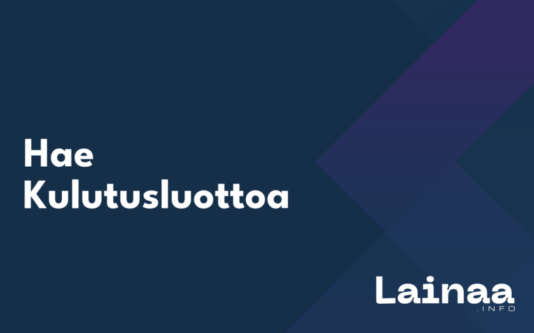 Hae Kulutusluottoa