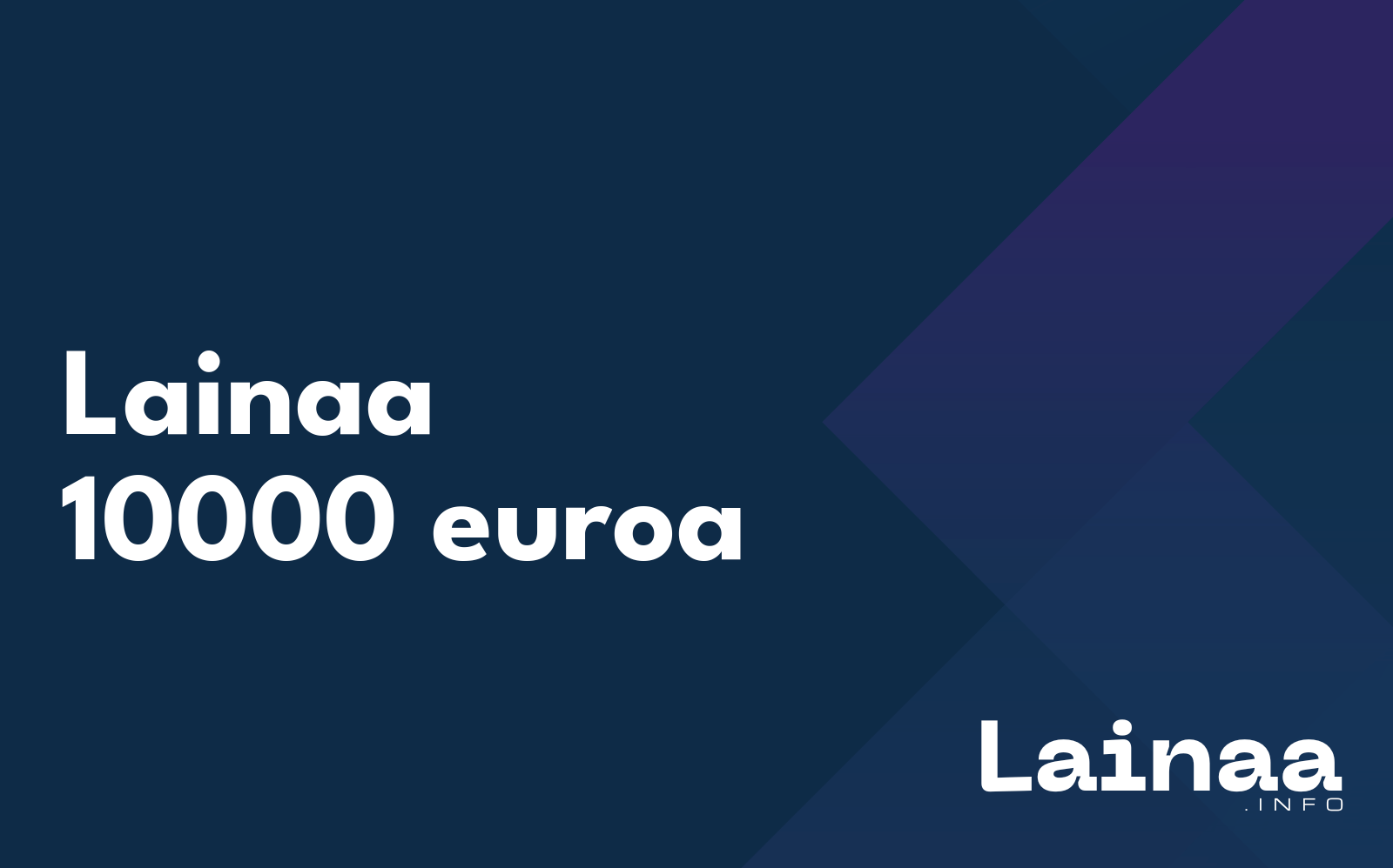 Lainaa 10000 euroa