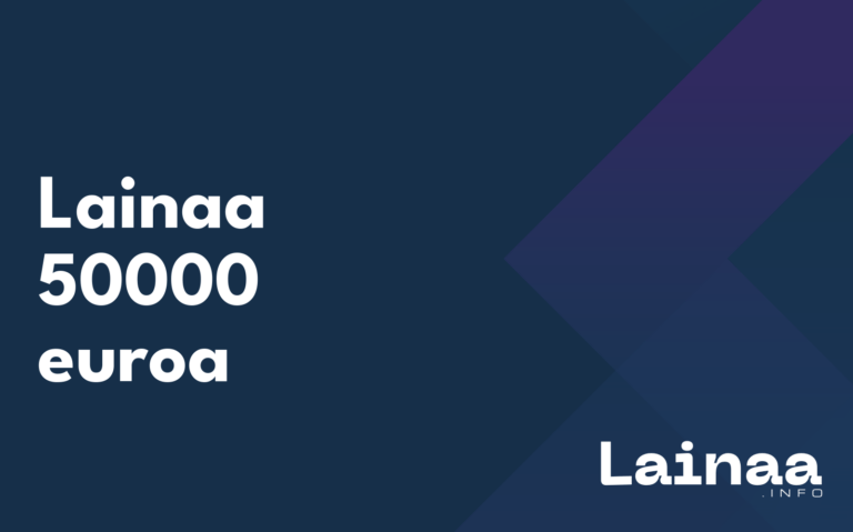 Lainaa 50000 euroa