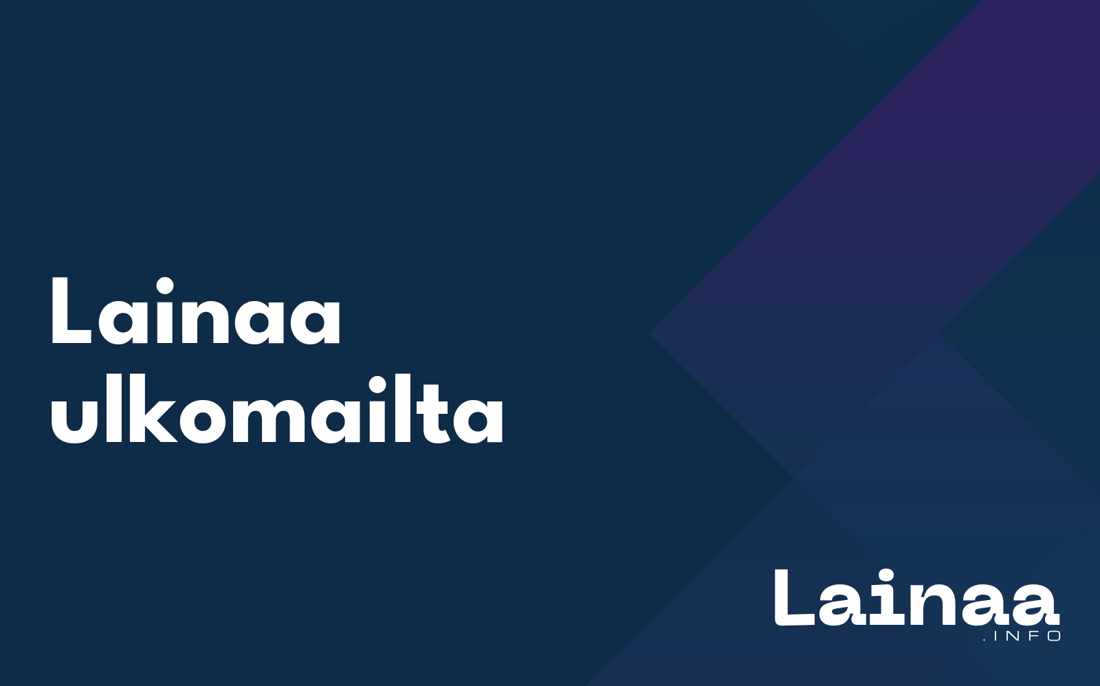 Lainaa ulkomailta