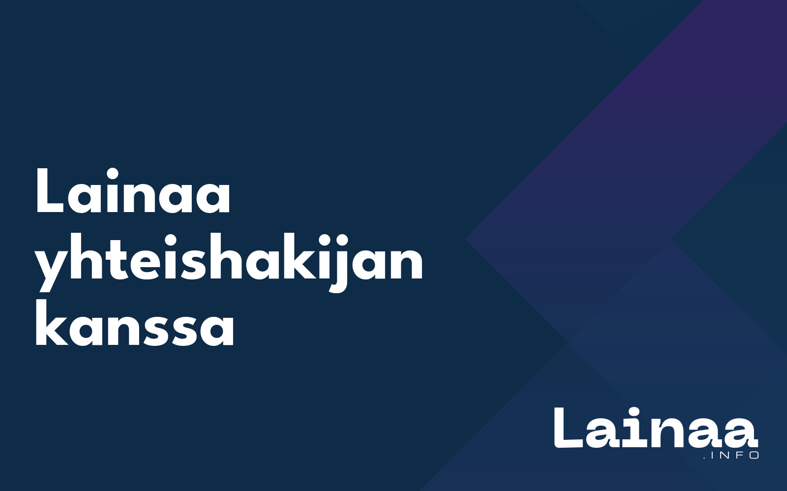 Lainaa yhteishakijan kanssa